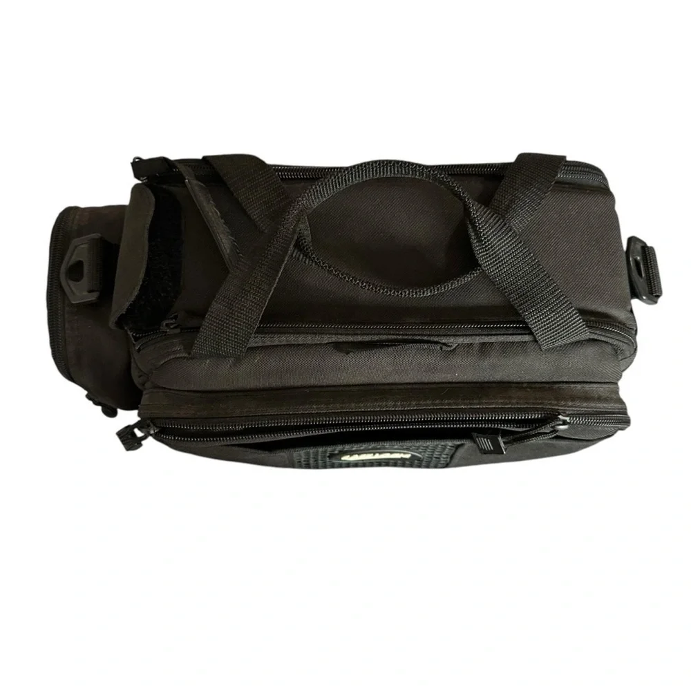 Black Camera Duffel Bag with Durable Material and Smooth Texture